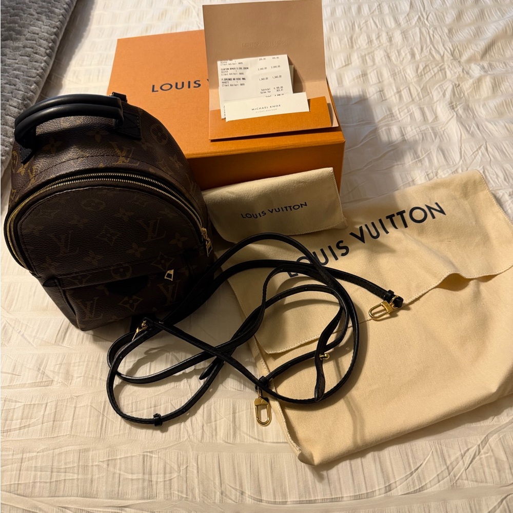 Louis Vuitton Dark Brown Monogram Mini Backpack